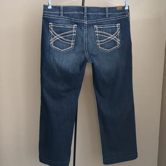 Ariat Women's Straight Leg Jeans - Blue - Picture 4 of 16